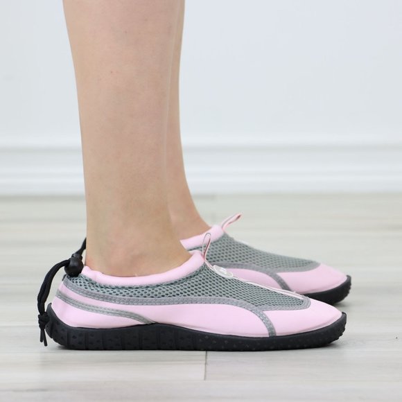 Pink Slip On Water Shoes Under Water Swimming For Beach, Pool Or River - Picture 3 of 13
